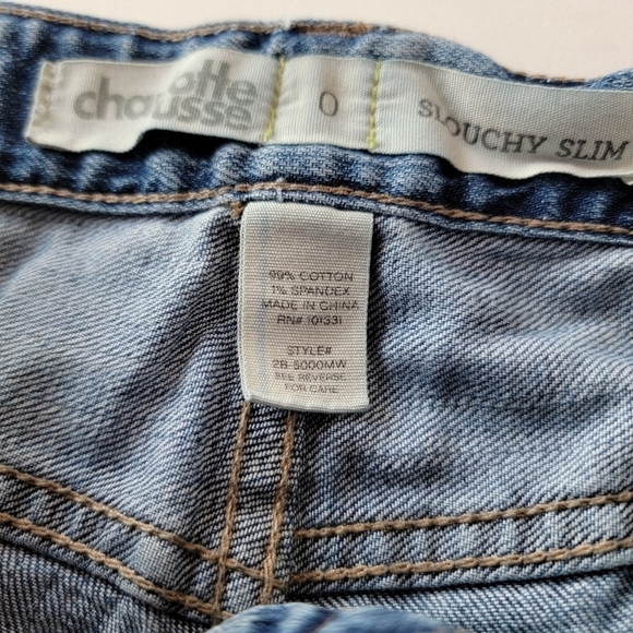 Charlotte Russe Slouchy Slim Distressed Jeans Size 0 - Picture 5 of 9